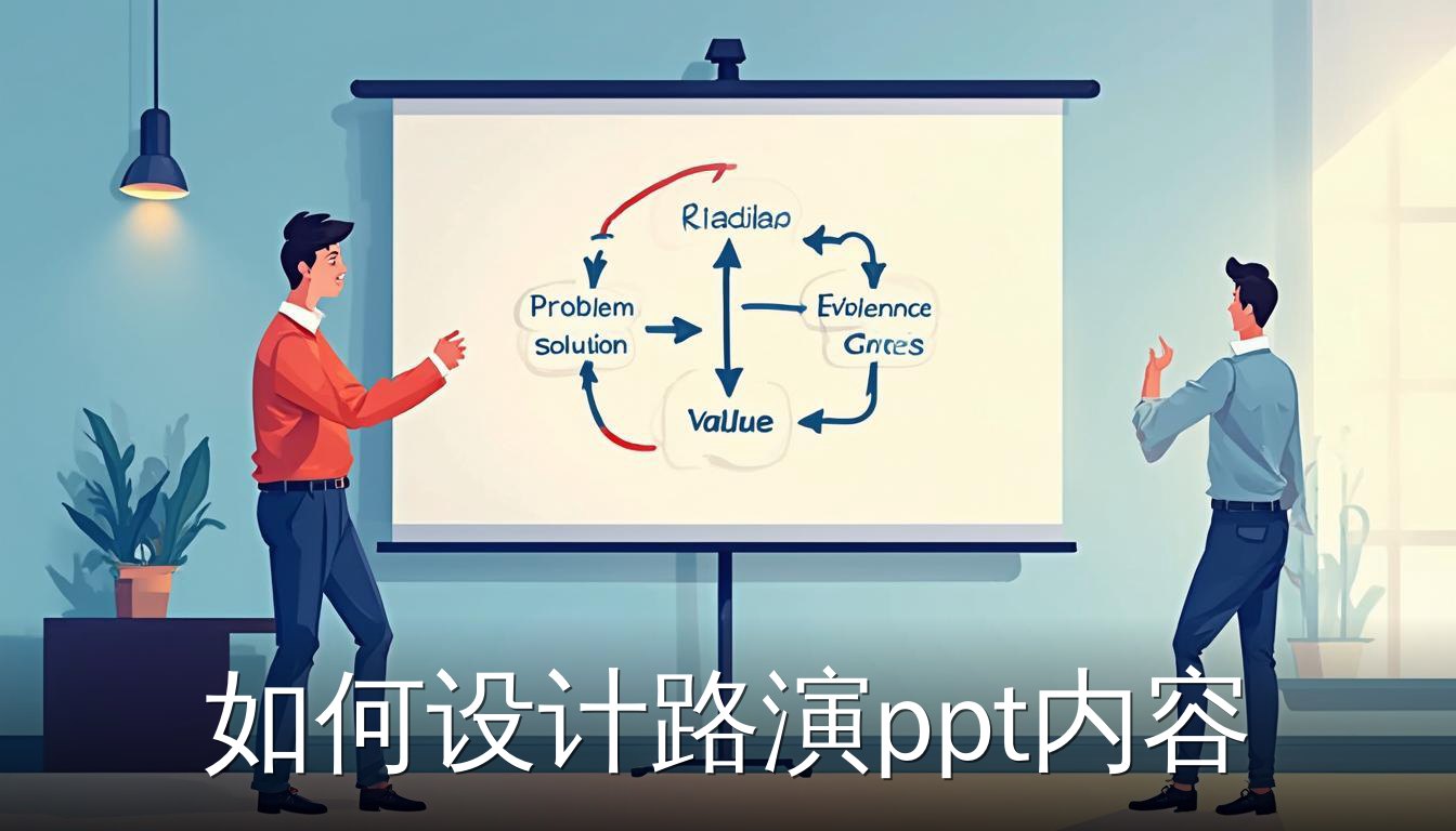 创业者展示路演PPT核心逻辑线：问题到方案到价值到证据